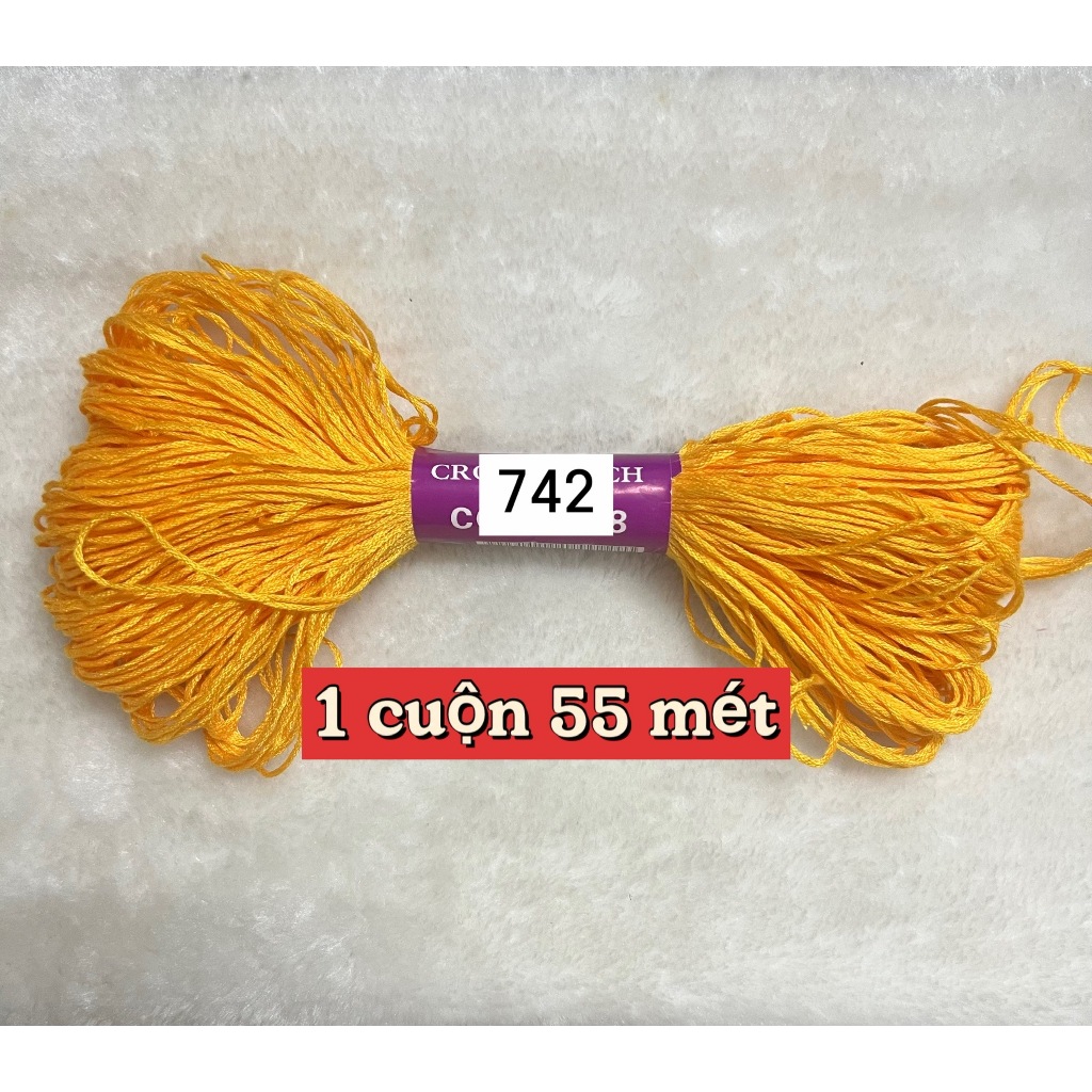 Chỉ cotton thêu tranh chữ thập, nguyên cuộn