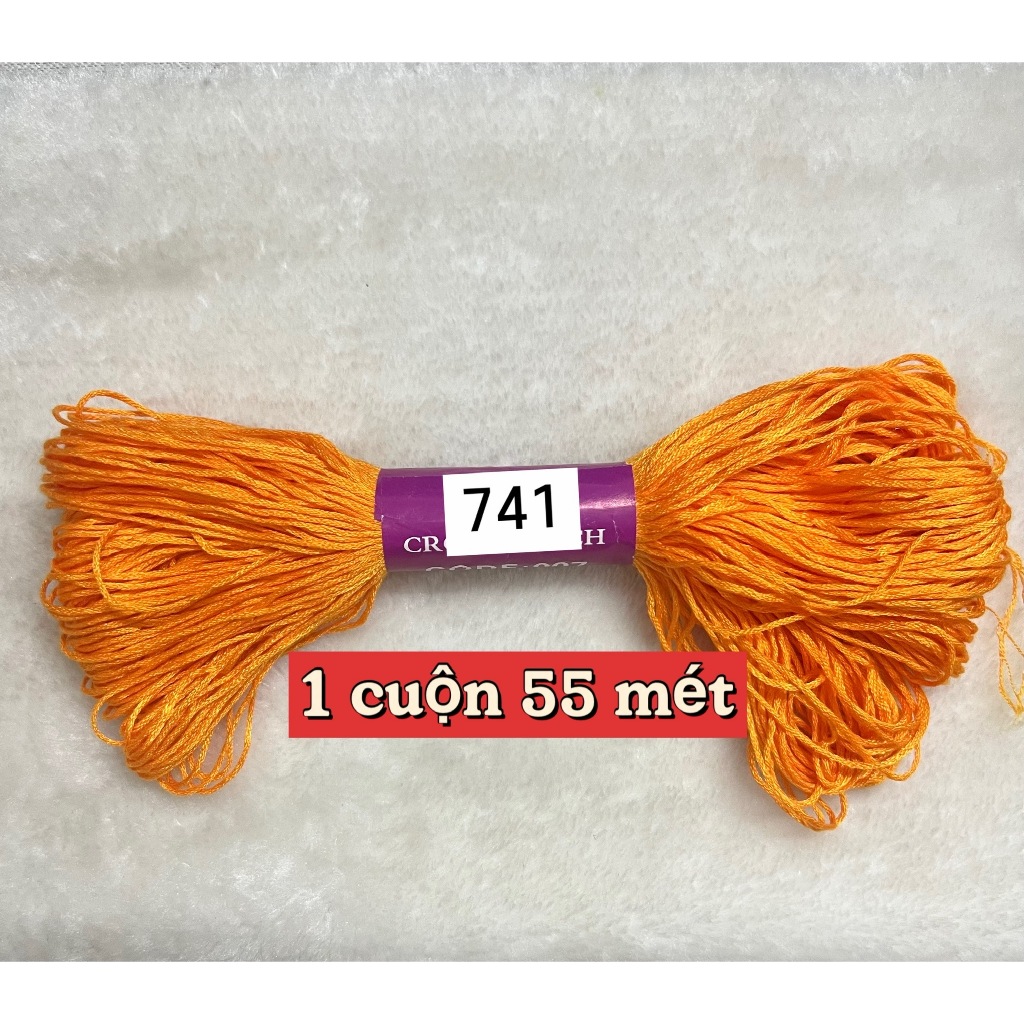 Chỉ cotton thêu tranh chữ thập, nguyên cuộn