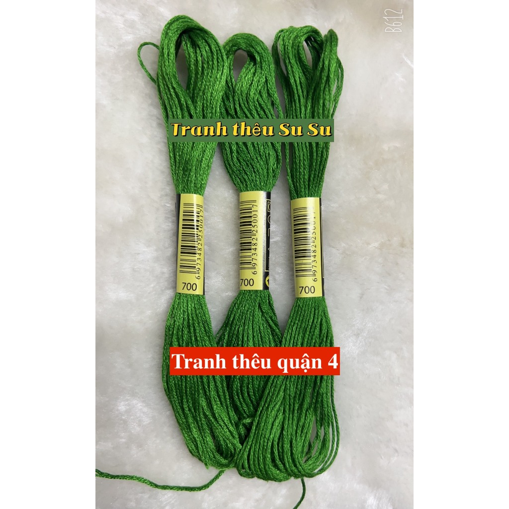 [HCM] 1 tép chỉ thêu cotton theo mã theo hệ DMC, mã từ 700 đến 799