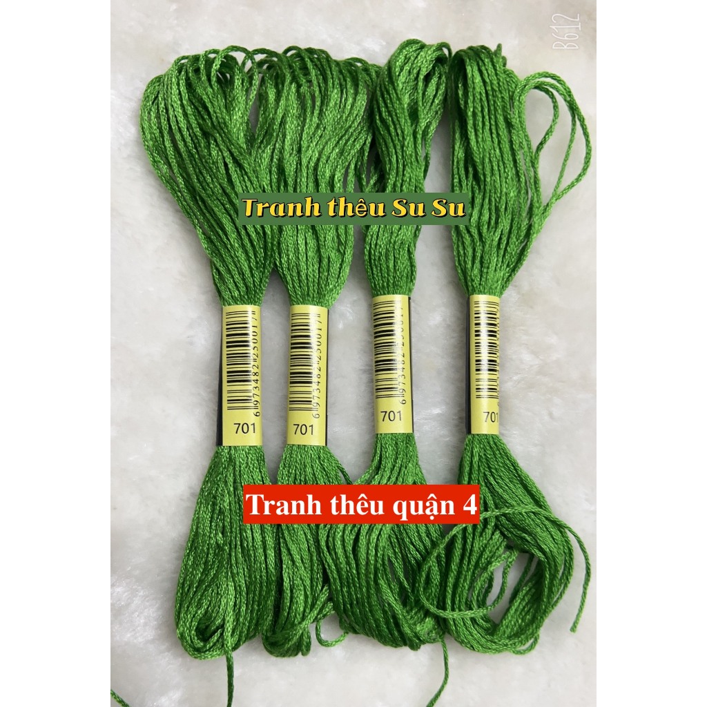 [HCM] 1 tép chỉ thêu cotton theo mã theo hệ DMC, mã từ 700 đến 799