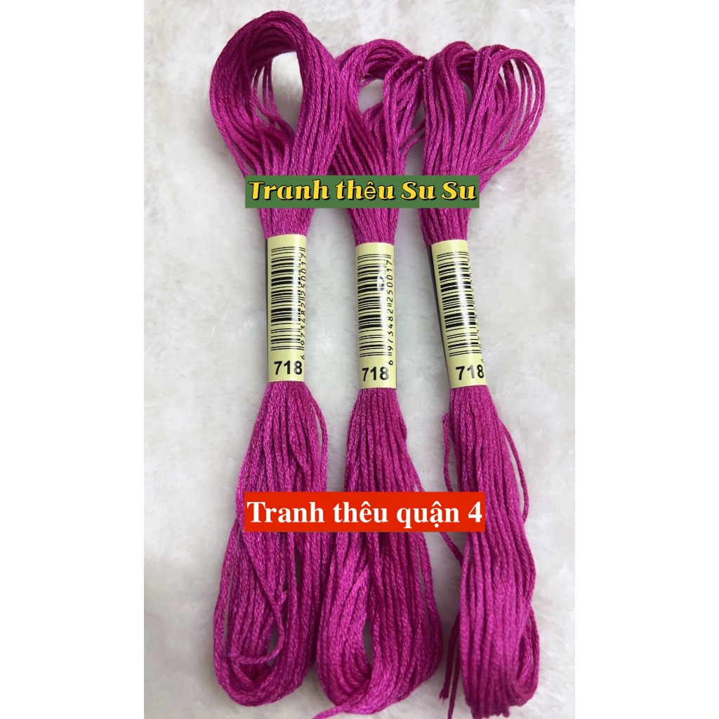 [HCM] 1 tép chỉ thêu cotton theo mã theo hệ DMC, mã từ 700 đến 799