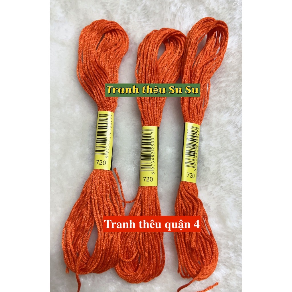 [HCM] 1 tép chỉ thêu cotton theo mã theo hệ DMC, mã từ 700 đến 799