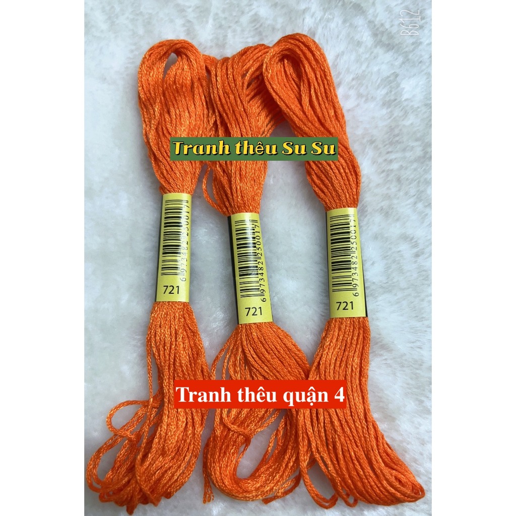 [HCM] 1 tép chỉ thêu cotton theo mã theo hệ DMC, mã từ 700 đến 799