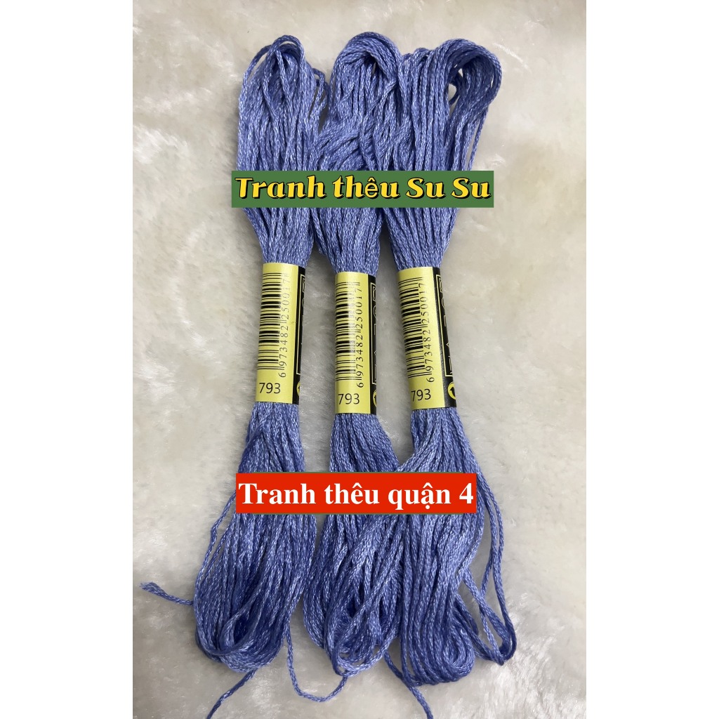 [HCM] 1 tép chỉ thêu cotton theo mã theo hệ DMC, mã từ 700 đến 799