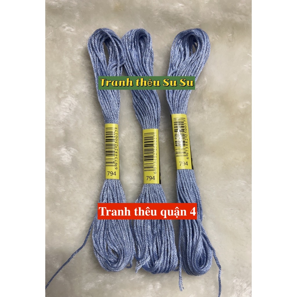 [HCM] 1 tép chỉ thêu cotton theo mã theo hệ DMC, mã từ 700 đến 799