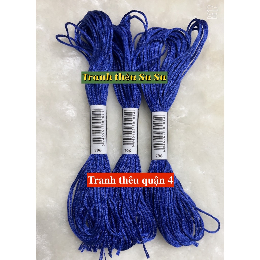 [HCM] 1 tép chỉ thêu cotton theo mã theo hệ DMC, mã từ 700 đến 799