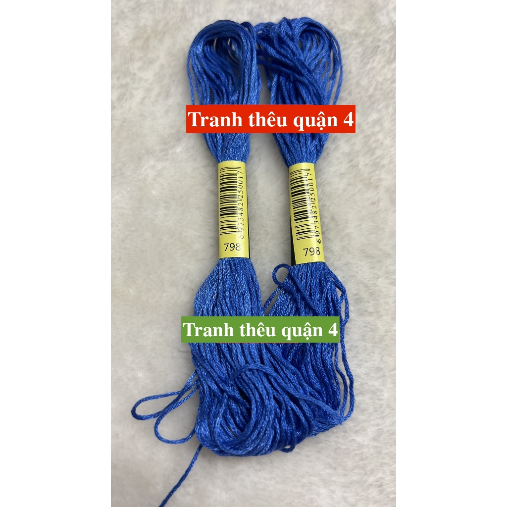 [HCM] 1 tép chỉ thêu cotton theo mã theo hệ DMC, mã từ 700 đến 799