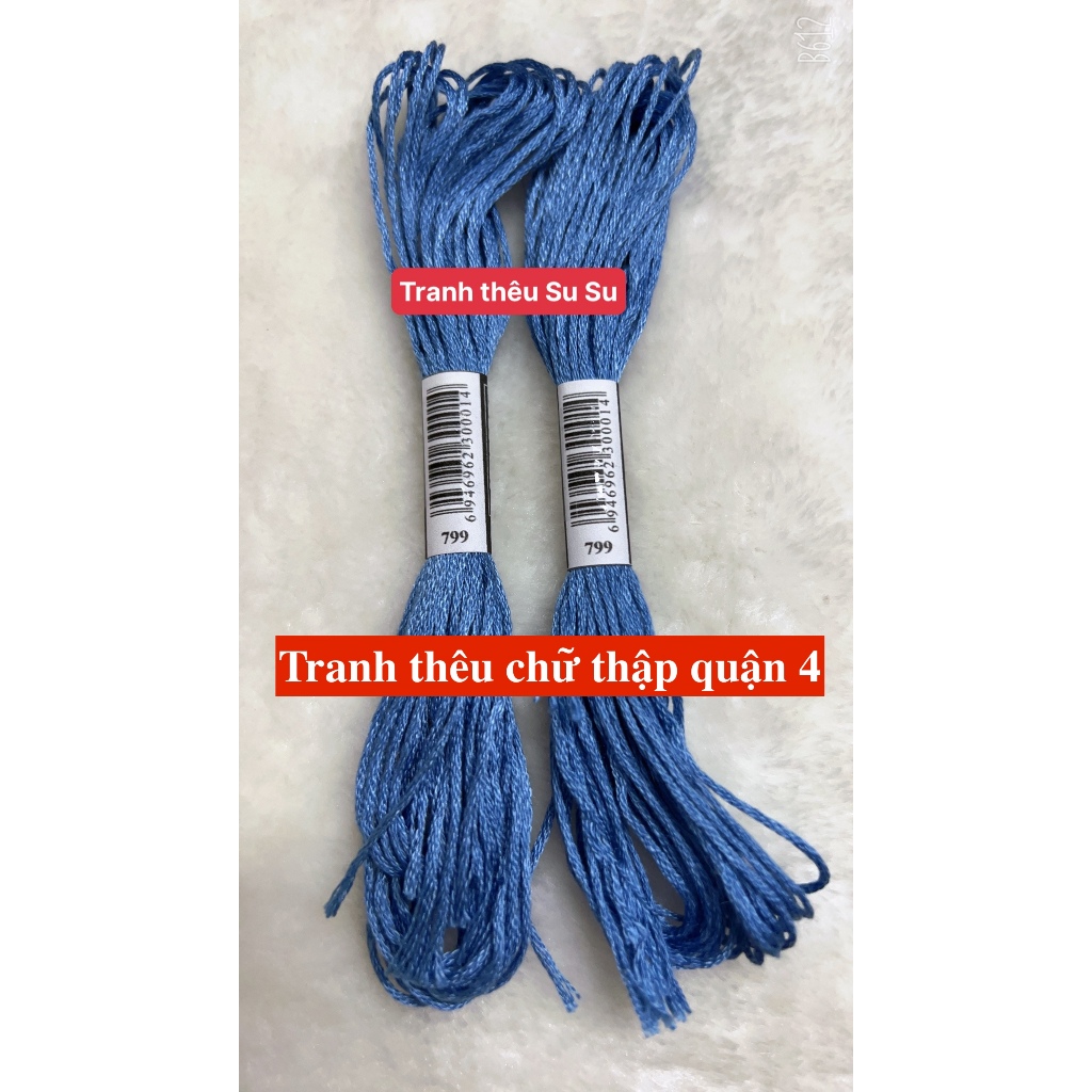 [HCM] 1 tép chỉ thêu cotton theo mã theo hệ DMC, mã từ 700 đến 799
