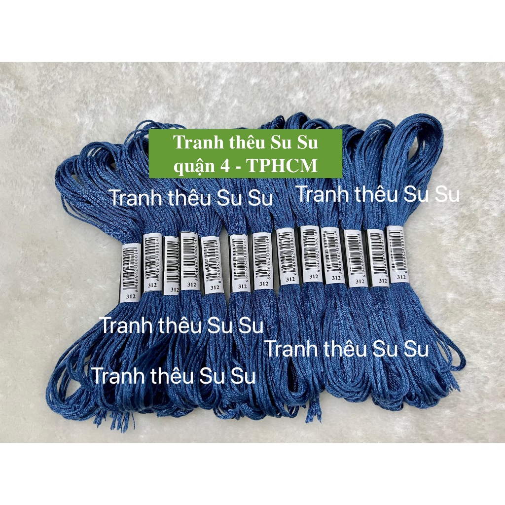 [HCM] 1 tép chỉ thêu cotton theo mã theo hệ DMC, mã từ 300 đến 372