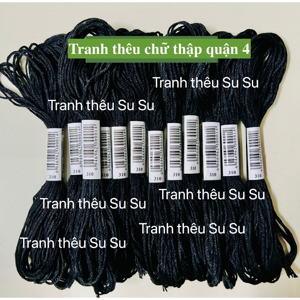 [HCM] 1 tép chỉ thêu cotton theo mã theo hệ DMC, mã từ 300 đến 372