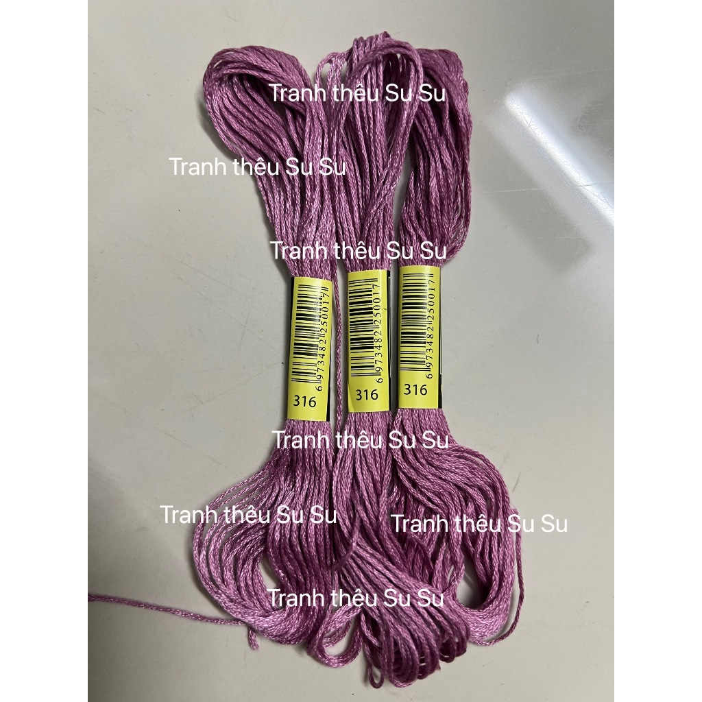 [HCM] 1 tép chỉ thêu cotton theo mã theo hệ DMC, mã từ 300 đến 372