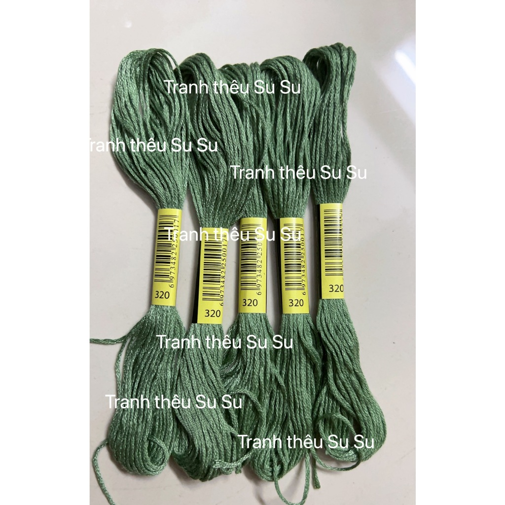 [HCM] 1 tép chỉ thêu cotton theo mã theo hệ DMC, mã từ 300 đến 372