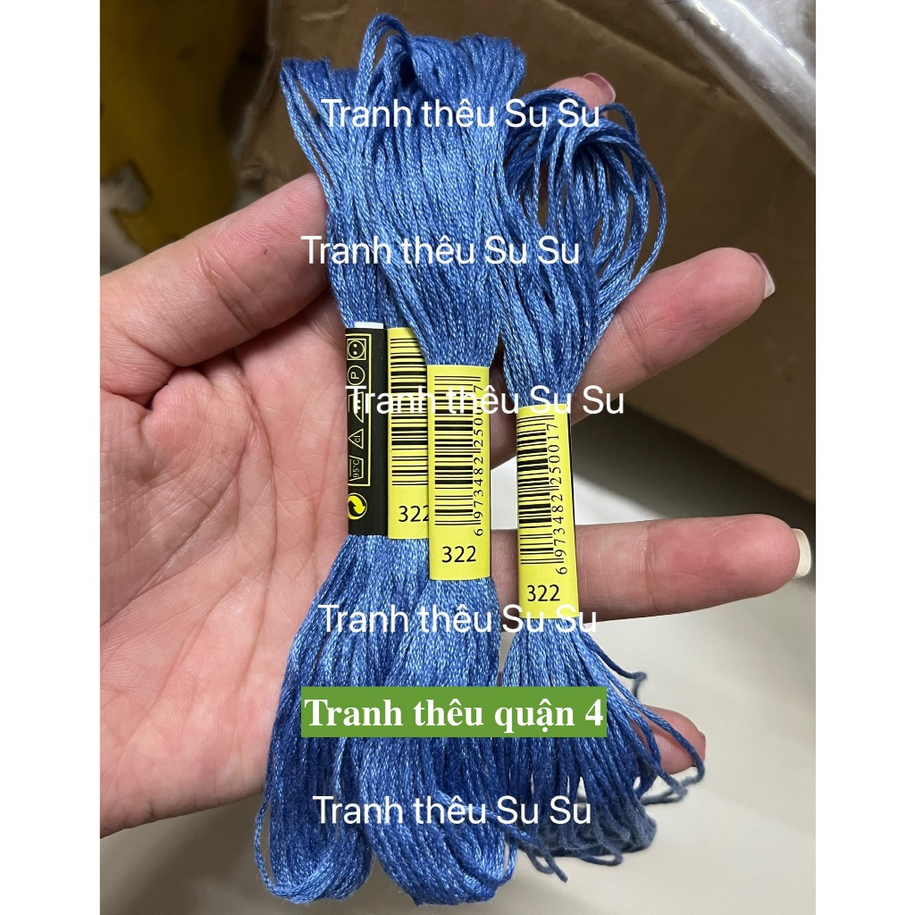 [HCM] 1 tép chỉ thêu cotton theo mã theo hệ DMC, mã từ 300 đến 372