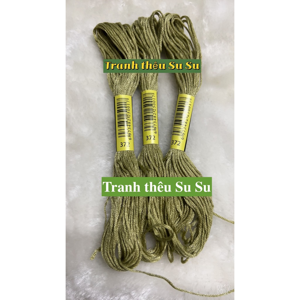 [HCM] 1 tép chỉ thêu cotton theo mã theo hệ DMC, mã từ 300 đến 372