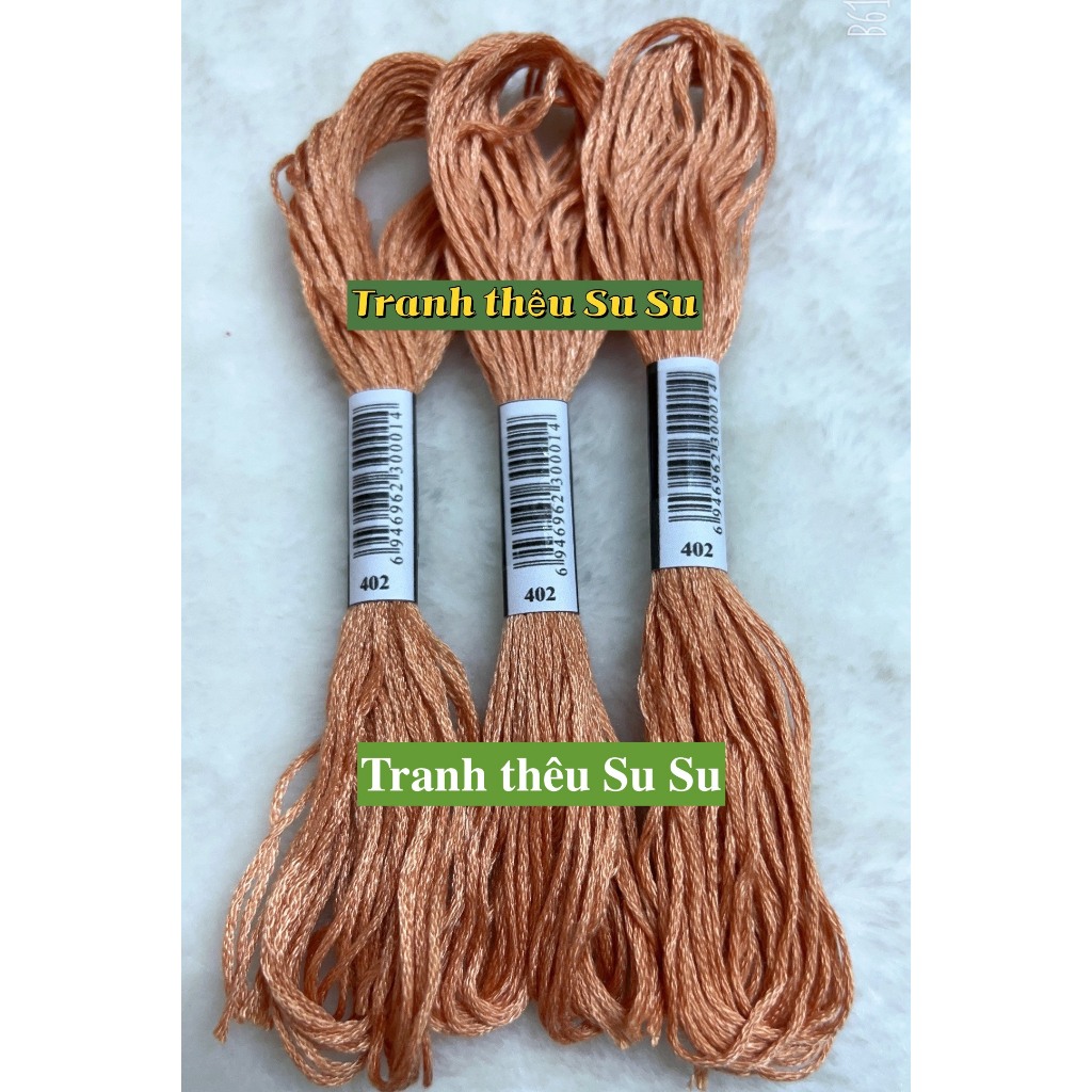 [HCM] 1 tép chỉ thêu cotton theo mã theo hệ DMC, mã từ 400 đến 498