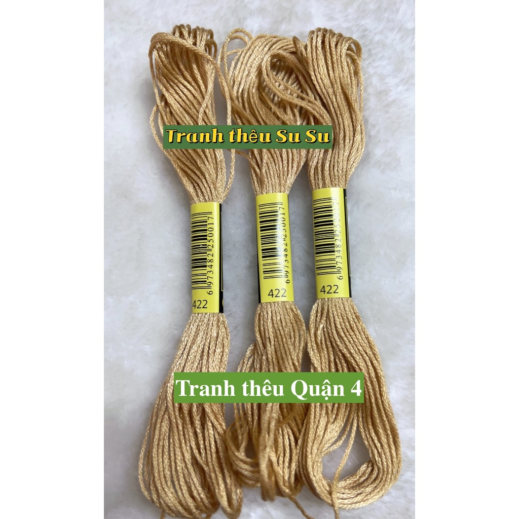 [HCM] 1 tép chỉ thêu cotton theo mã theo hệ DMC, mã từ 400 đến 498