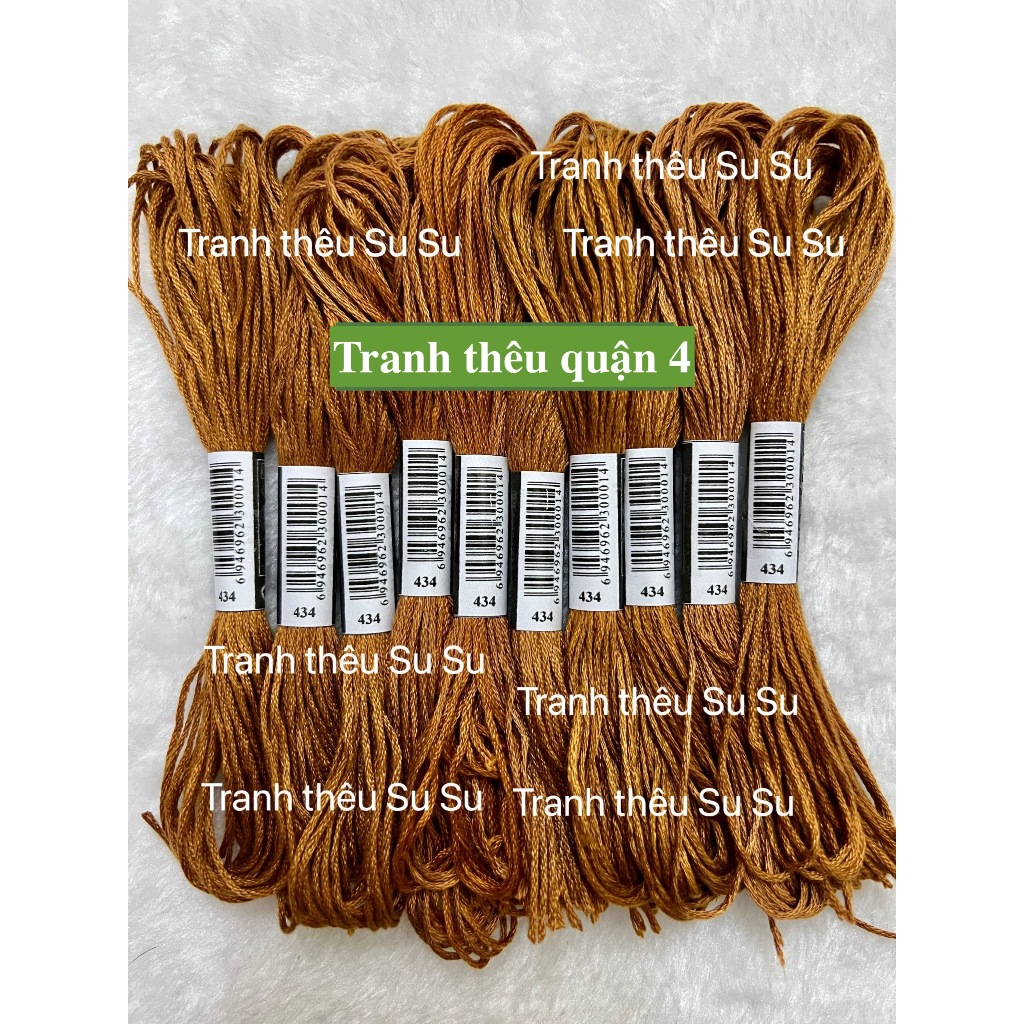 [HCM] 1 tép chỉ thêu cotton theo mã theo hệ DMC, mã từ 400 đến 498