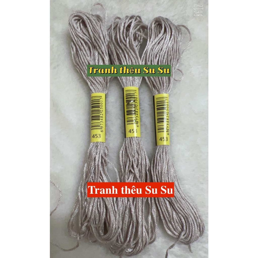 [HCM] 1 tép chỉ thêu cotton theo mã theo hệ DMC, mã từ 400 đến 498