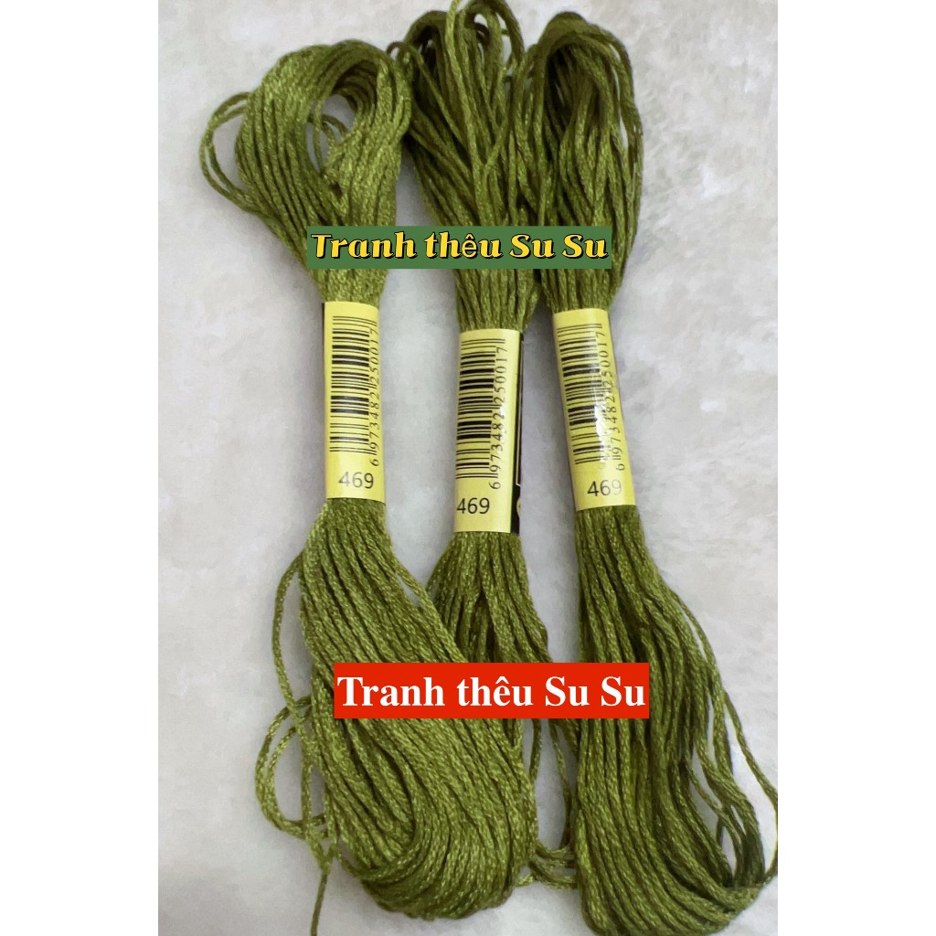 [HCM] 1 tép chỉ thêu cotton theo mã theo hệ DMC, mã từ 400 đến 498