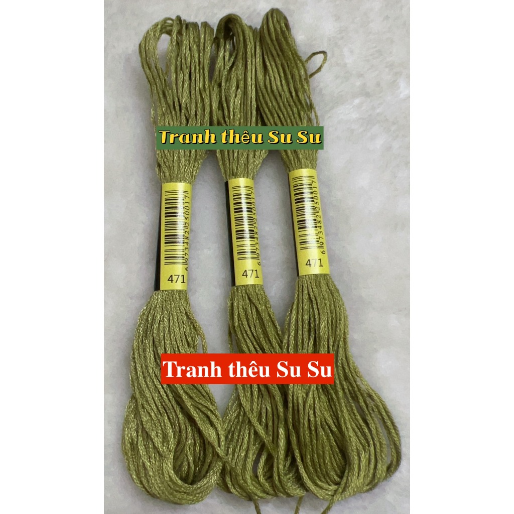 [HCM] 1 tép chỉ thêu cotton theo mã theo hệ DMC, mã từ 400 đến 498