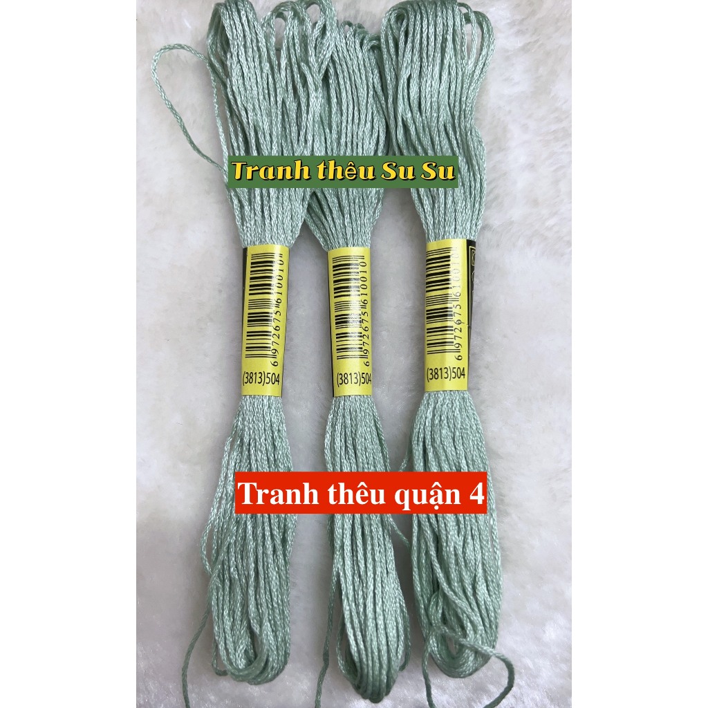 [HCM] 1 tép chỉ thêu cotton theo mã theo hệ DMC, mã từ 500 đến 598
