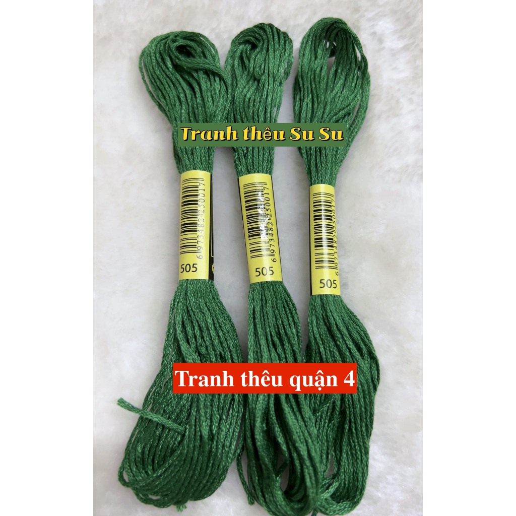 [HCM] 1 tép chỉ thêu cotton theo mã theo hệ DMC, mã từ 500 đến 598