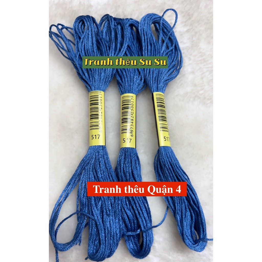 [HCM] 1 tép chỉ thêu cotton theo mã theo hệ DMC, mã từ 500 đến 598