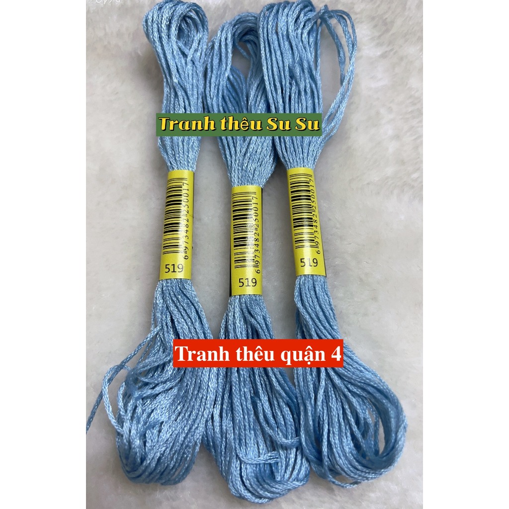 [HCM] 1 tép chỉ thêu cotton theo mã theo hệ DMC, mã từ 500 đến 598