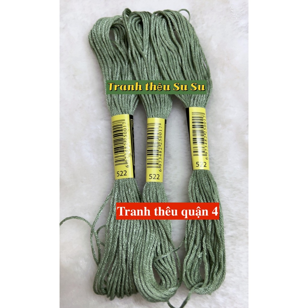 [HCM] 1 tép chỉ thêu cotton theo mã theo hệ DMC, mã từ 500 đến 598