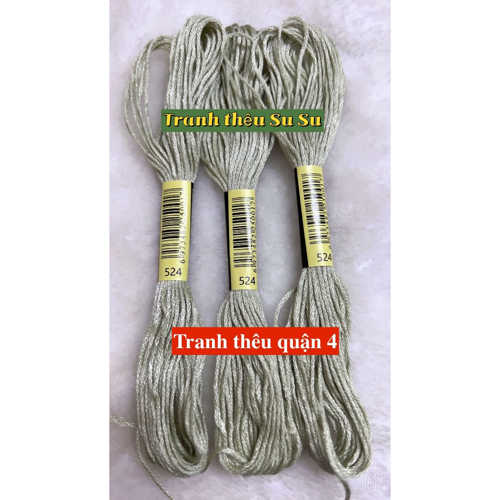 [HCM] 1 tép chỉ thêu cotton theo mã theo hệ DMC, mã từ 500 đến 598