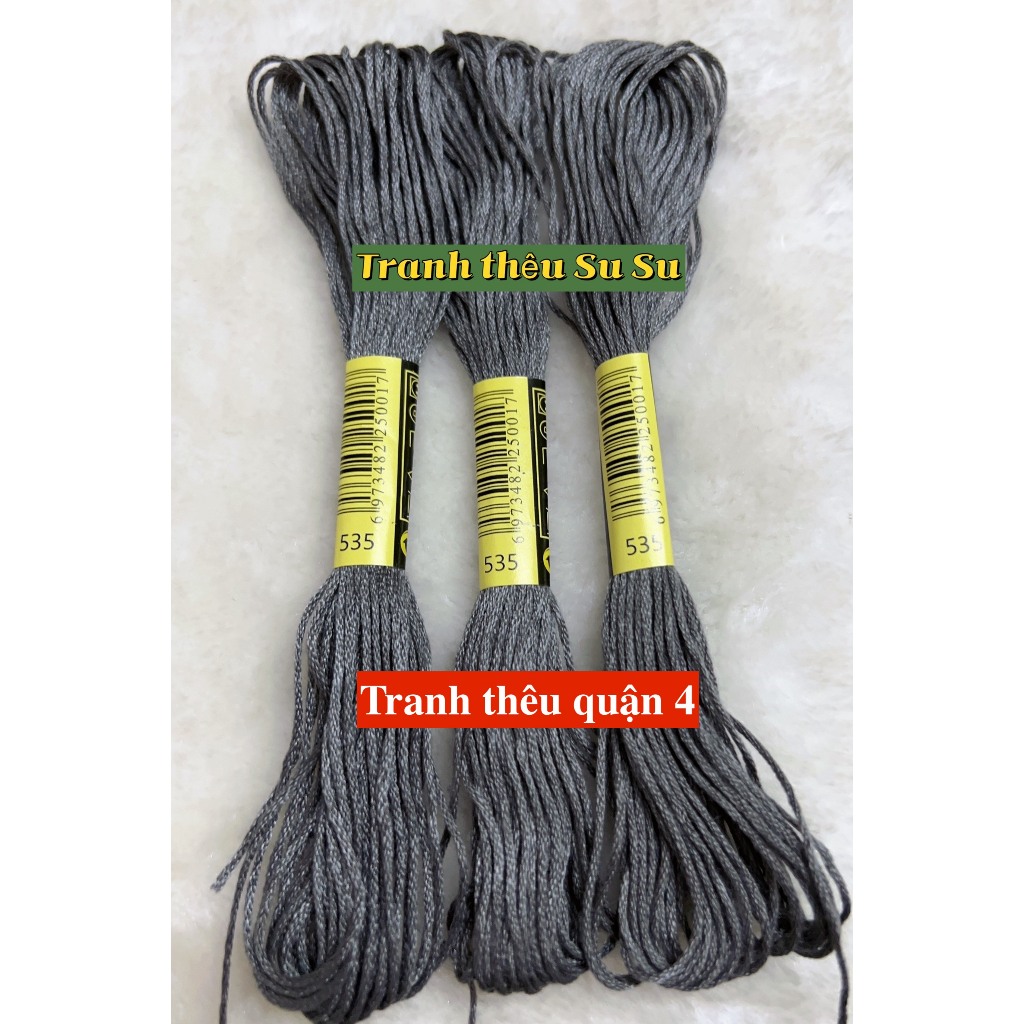 [HCM] 1 tép chỉ thêu cotton theo mã theo hệ DMC, mã từ 500 đến 598