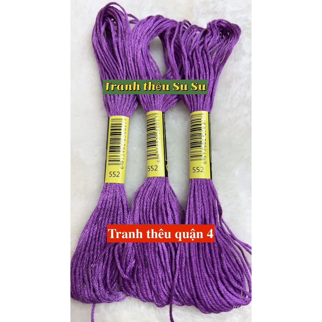 [HCM] 1 tép chỉ thêu cotton theo mã theo hệ DMC, mã từ 500 đến 598