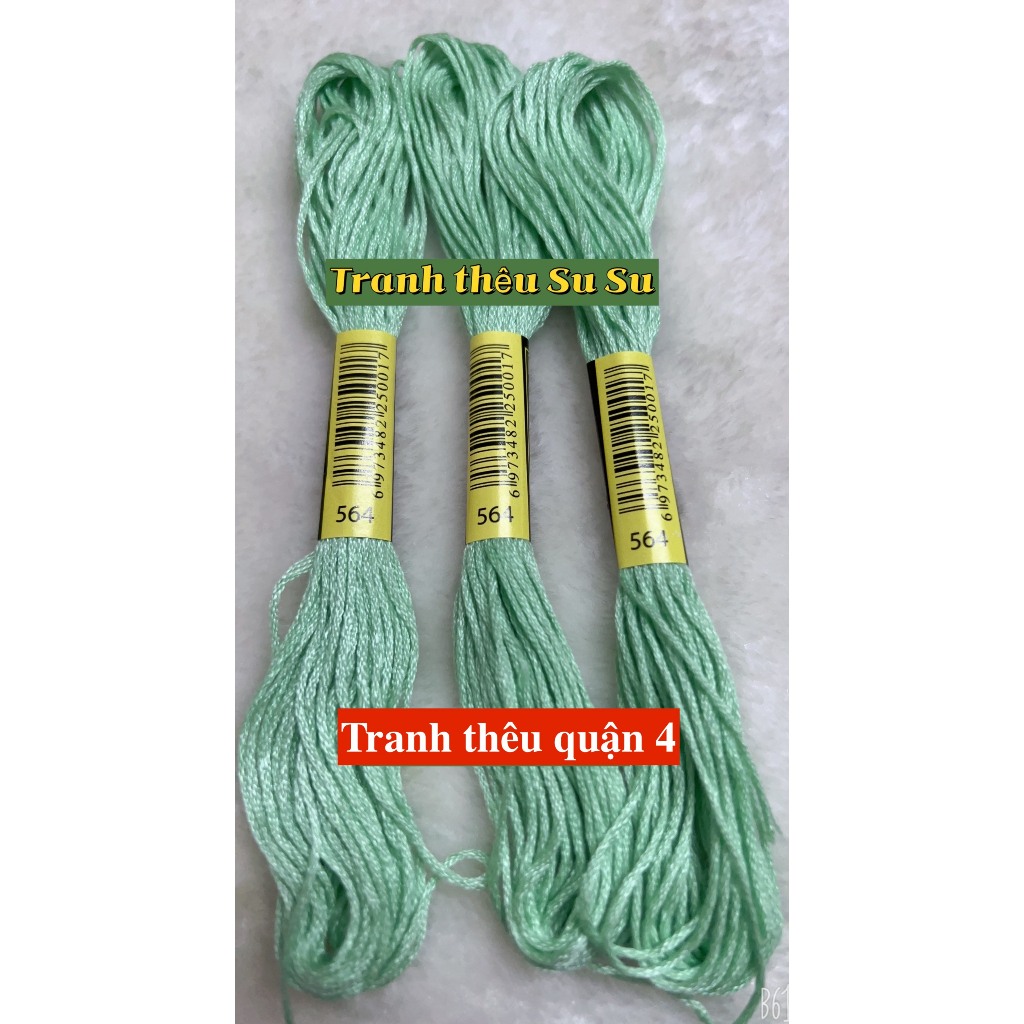 [HCM] 1 tép chỉ thêu cotton theo mã theo hệ DMC, mã từ 500 đến 598