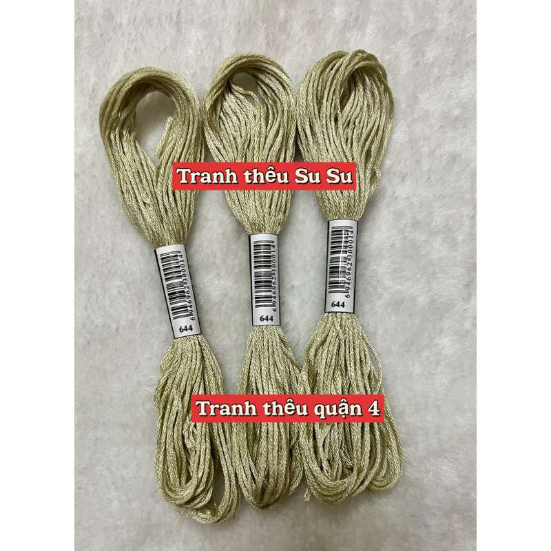 [HCM] 1 tép chỉ thêu cotton theo mã theo hệ DMC, mã từ 600 đến 699