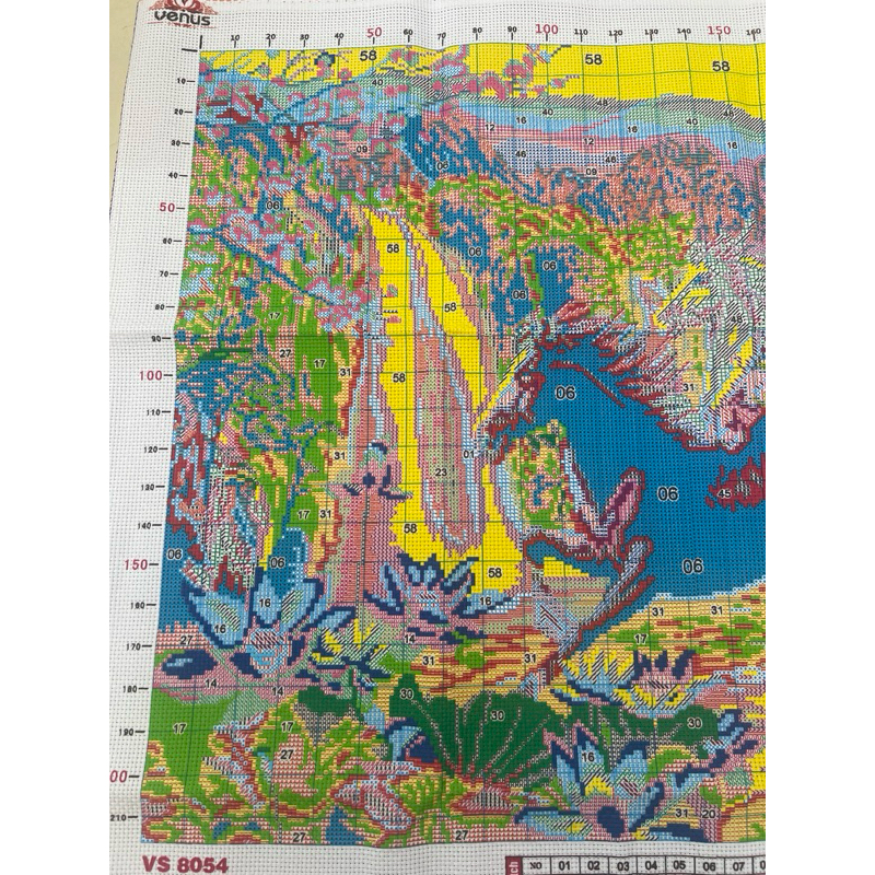 Tranh thêu kín mã đáo thành công VS8054, kích thước 120 x 60 cm