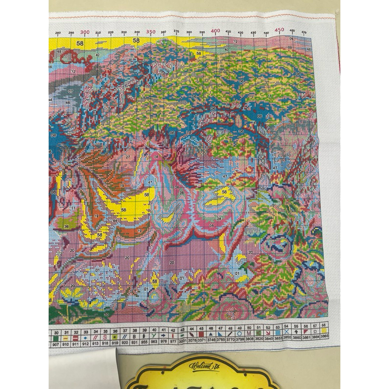 Tranh thêu kín mã đáo thành công VS8054, kích thước 120 x 60 cm