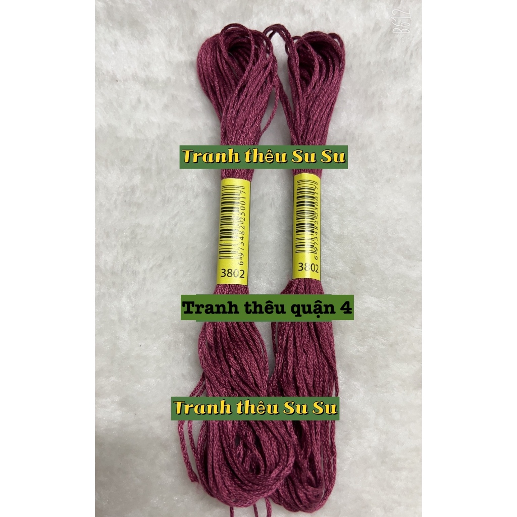 [HCM] 1 tép chỉ thêu cotton theo mã theo hệ DMC, mã từ 3801 đến 3840