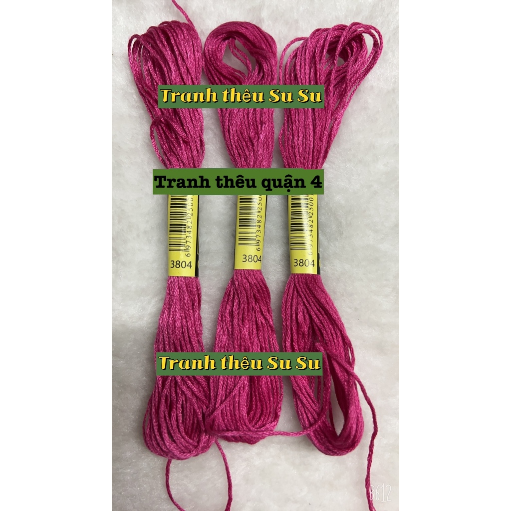 [HCM] 1 tép chỉ thêu cotton theo mã theo hệ DMC, mã từ 3801 đến 3840