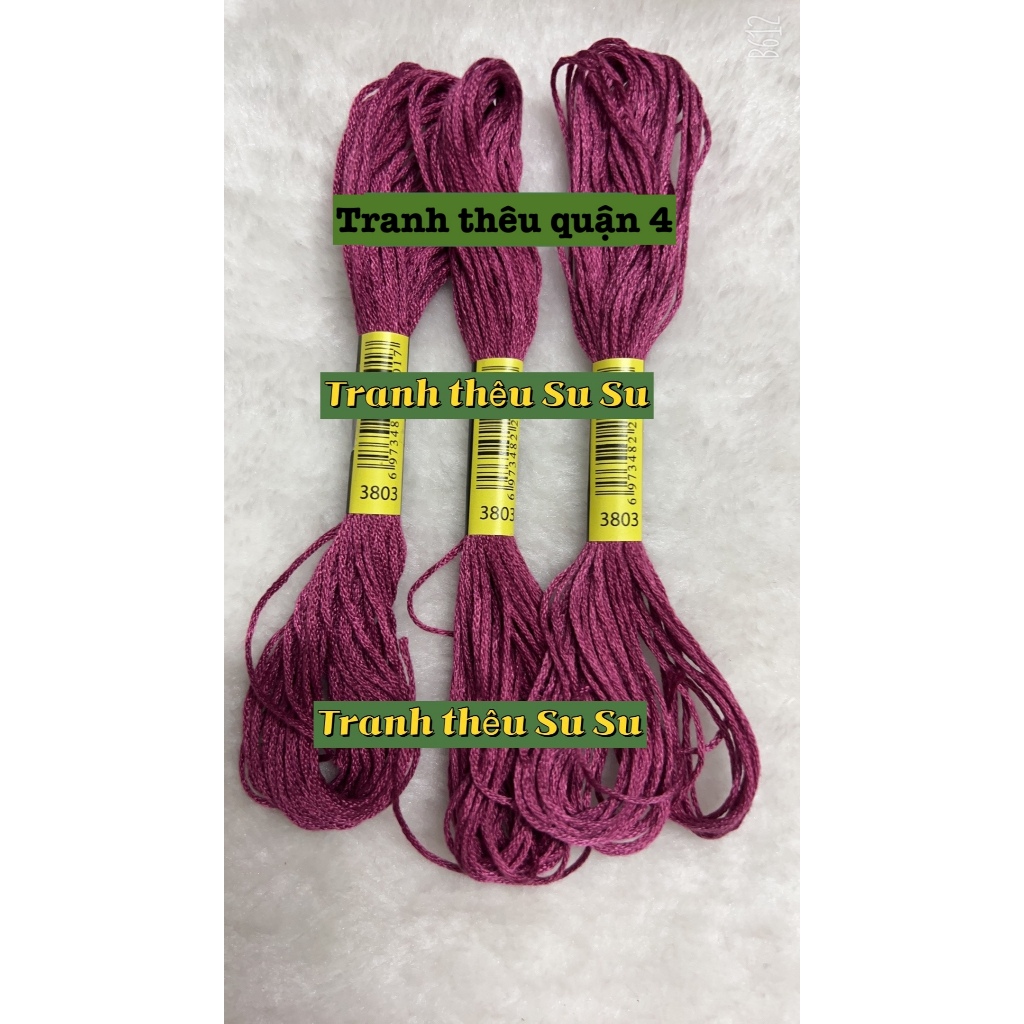 [HCM] 1 tép chỉ thêu cotton theo mã theo hệ DMC, mã từ 3801 đến 3840