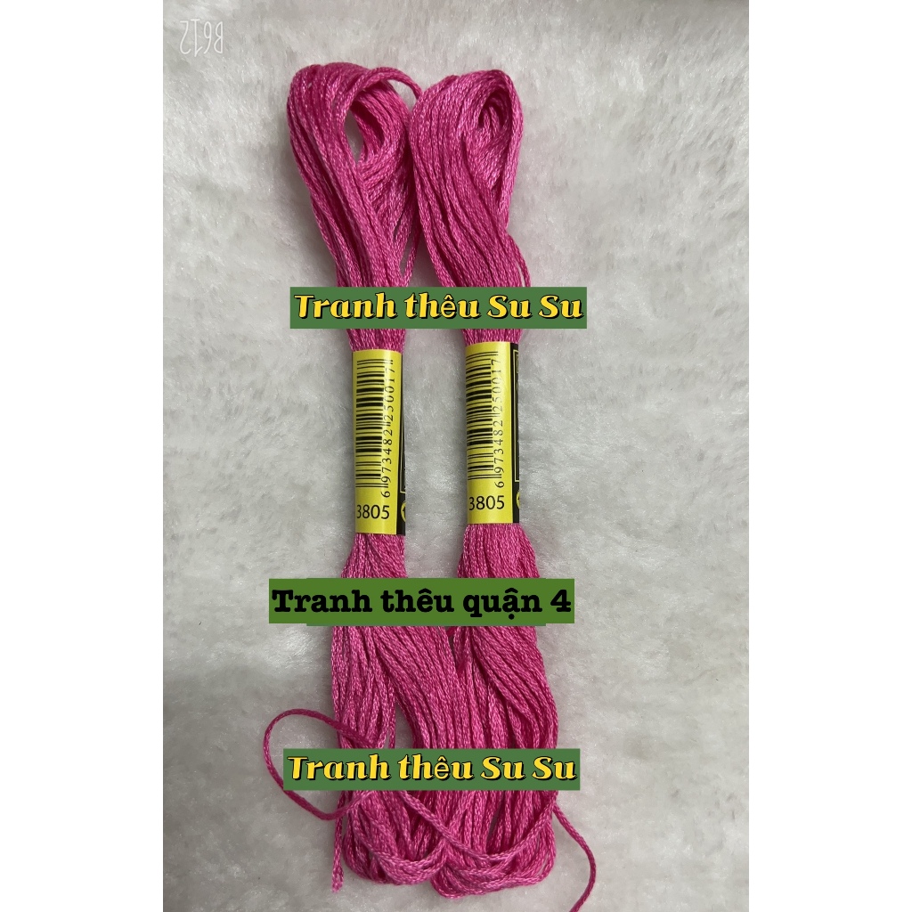 [HCM] 1 tép chỉ thêu cotton theo mã theo hệ DMC, mã từ 3801 đến 3840