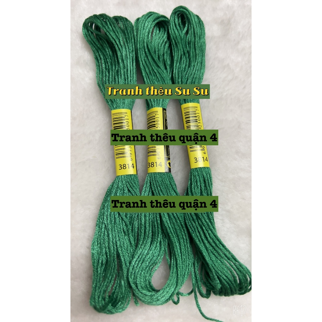 [HCM] 1 tép chỉ thêu cotton theo mã theo hệ DMC, mã từ 3801 đến 3840