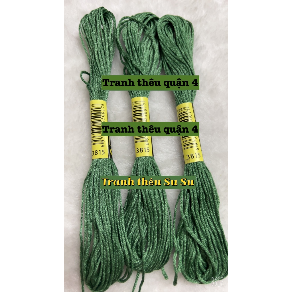 [HCM] 1 tép chỉ thêu cotton theo mã theo hệ DMC, mã từ 3801 đến 3840