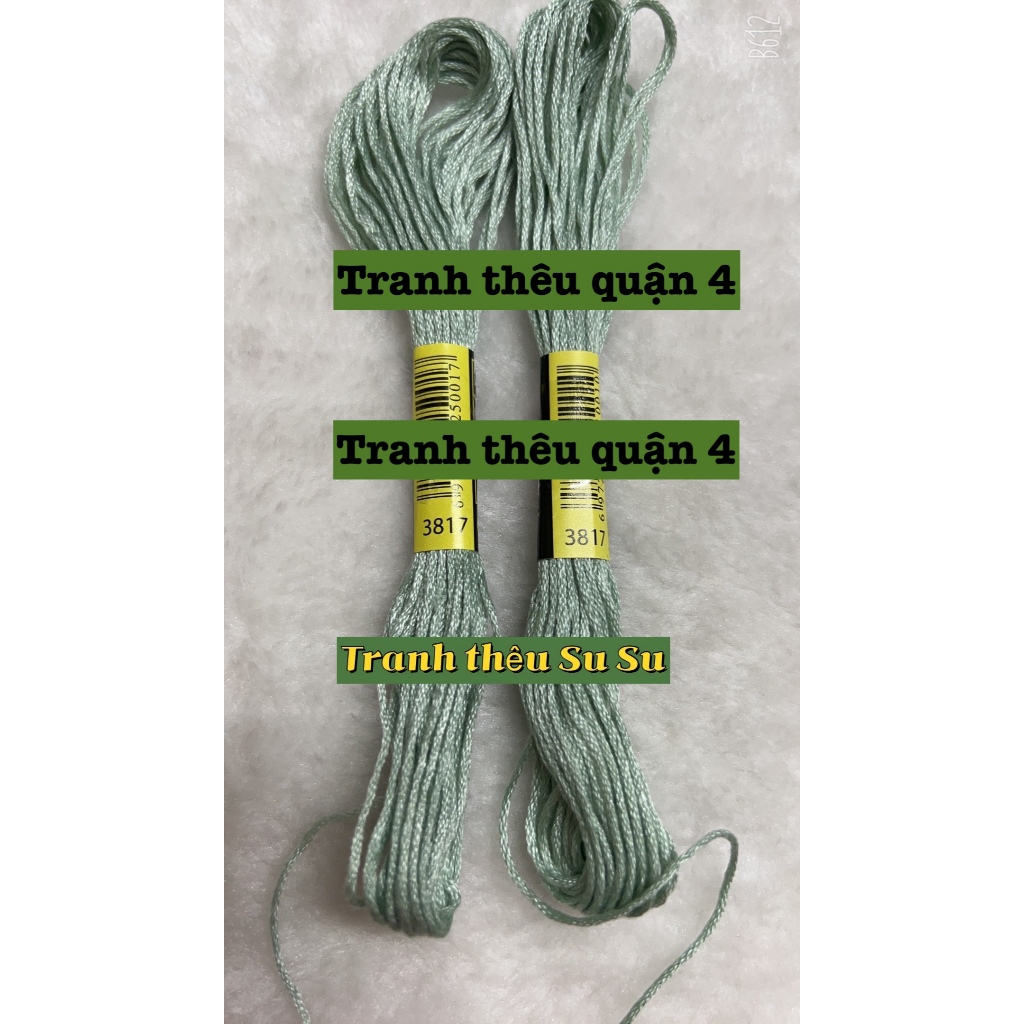 [HCM] 1 tép chỉ thêu cotton theo mã theo hệ DMC, mã từ 3801 đến 3840