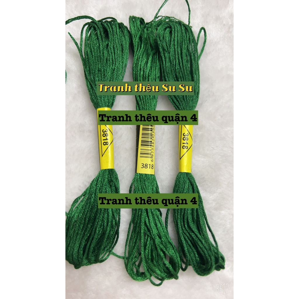 [HCM] 1 tép chỉ thêu cotton theo mã theo hệ DMC, mã từ 3801 đến 3840