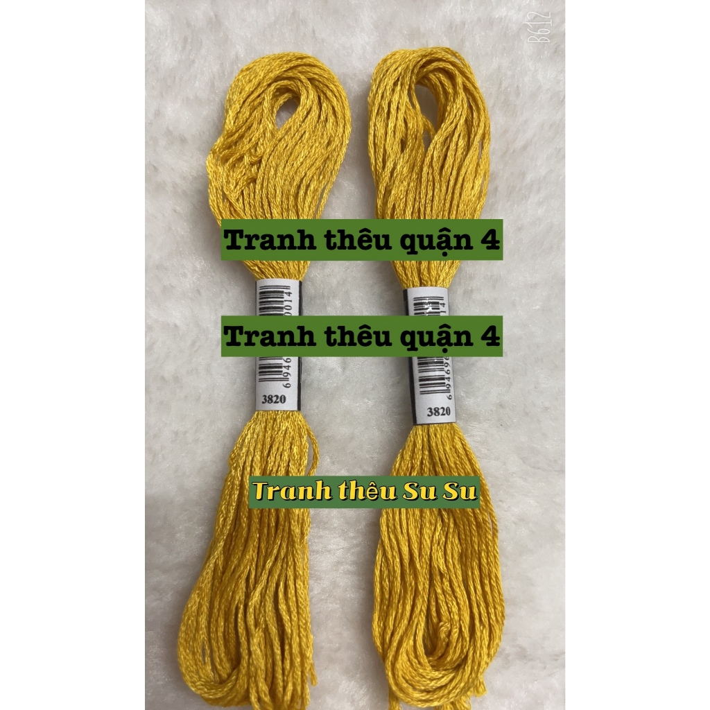 [HCM] 1 tép chỉ thêu cotton theo mã theo hệ DMC, mã từ 3801 đến 3840