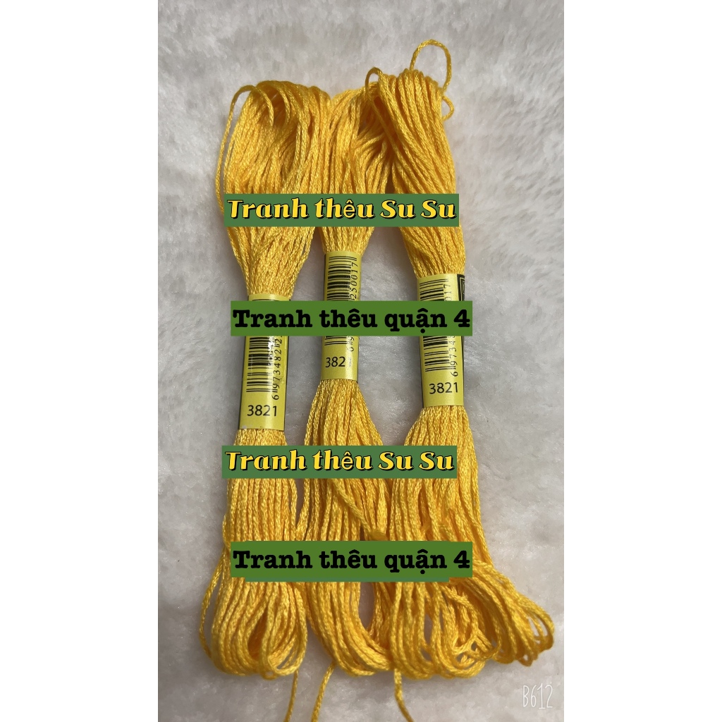 [HCM] 1 tép chỉ thêu cotton theo mã theo hệ DMC, mã từ 3801 đến 3840