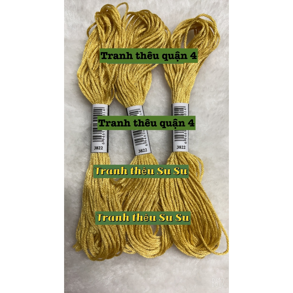 [HCM] 1 tép chỉ thêu cotton theo mã theo hệ DMC, mã từ 3801 đến 3840