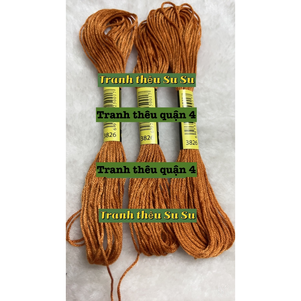 [HCM] 1 tép chỉ thêu cotton theo mã theo hệ DMC, mã từ 3801 đến 3840