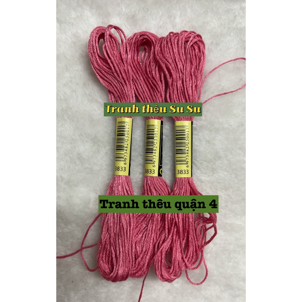 [HCM] 1 tép chỉ thêu cotton theo mã theo hệ DMC, mã từ 3801 đến 3840