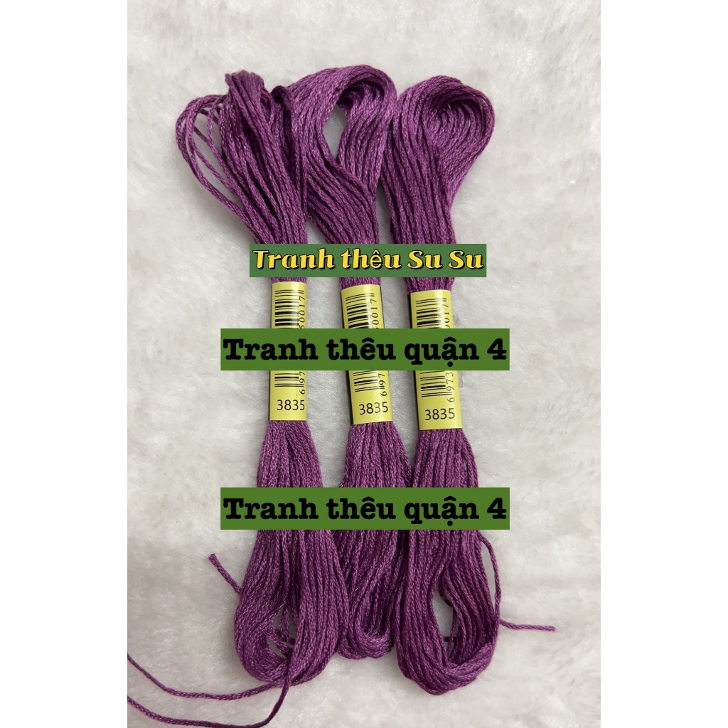 [HCM] 1 tép chỉ thêu cotton theo mã theo hệ DMC, mã từ 3801 đến 3840